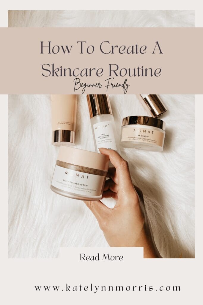 Info-graphic how to create a skincare routine for beginners