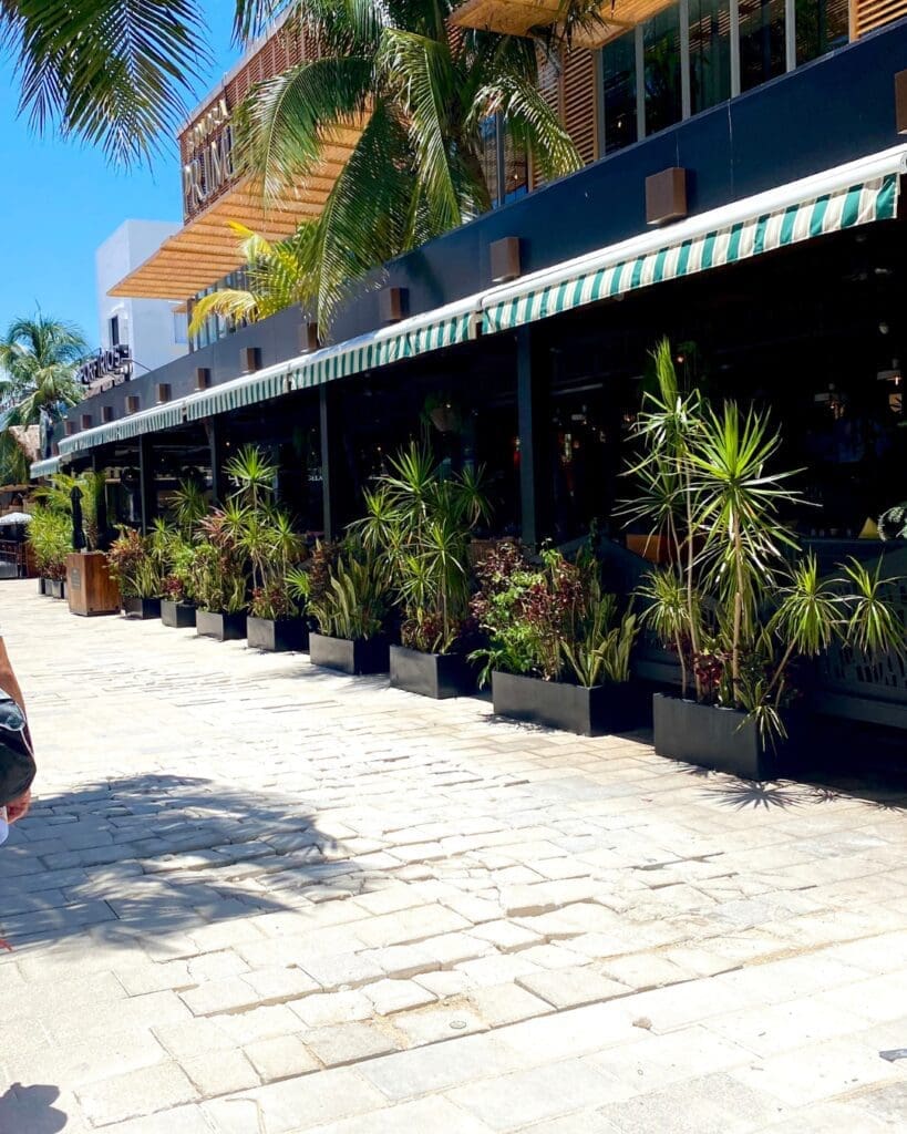 Outside restaurants near the Thompson Main House hotel