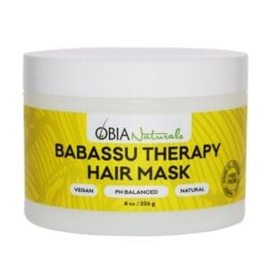 Obia Natural babassu deep conditioner for low porosity hair